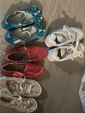 Kids bundle sneakers, slip on, and heels! Brand names. Some brand new!